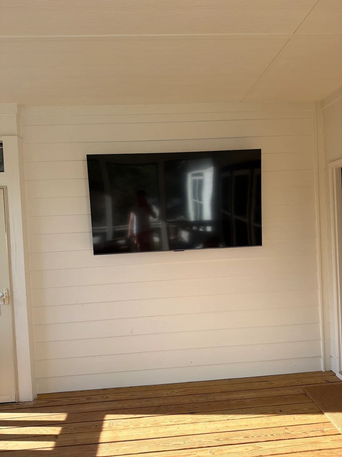Featured post - Outlet & Tv Installation On Back Porch