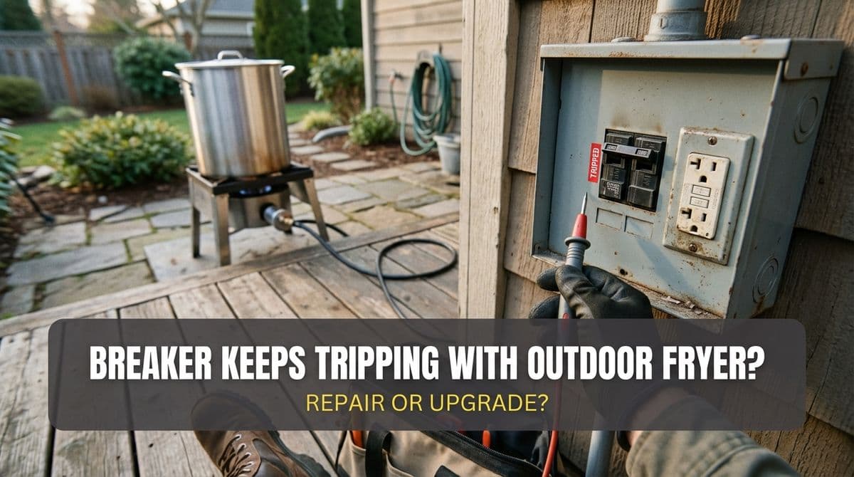 Breaker Keeps Tripping with Outdoor Fryer? Repair or Upgrade? image