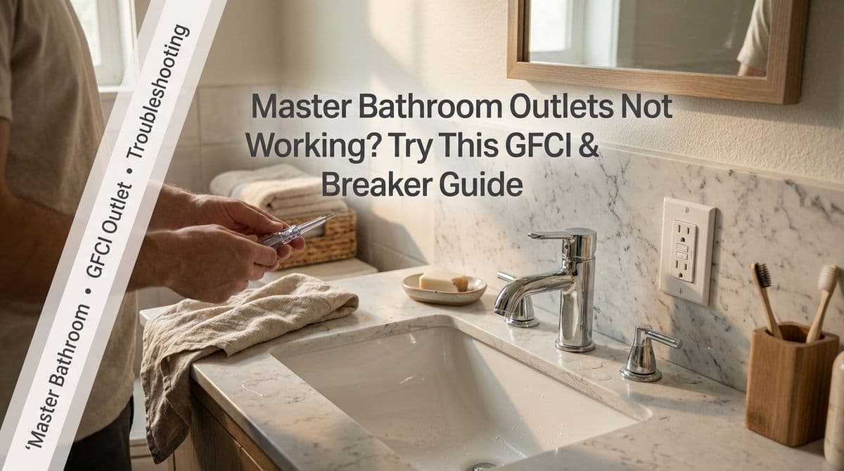 Master Bathroom Outlets Not Working? Try This GFCI & Breaker Guide image